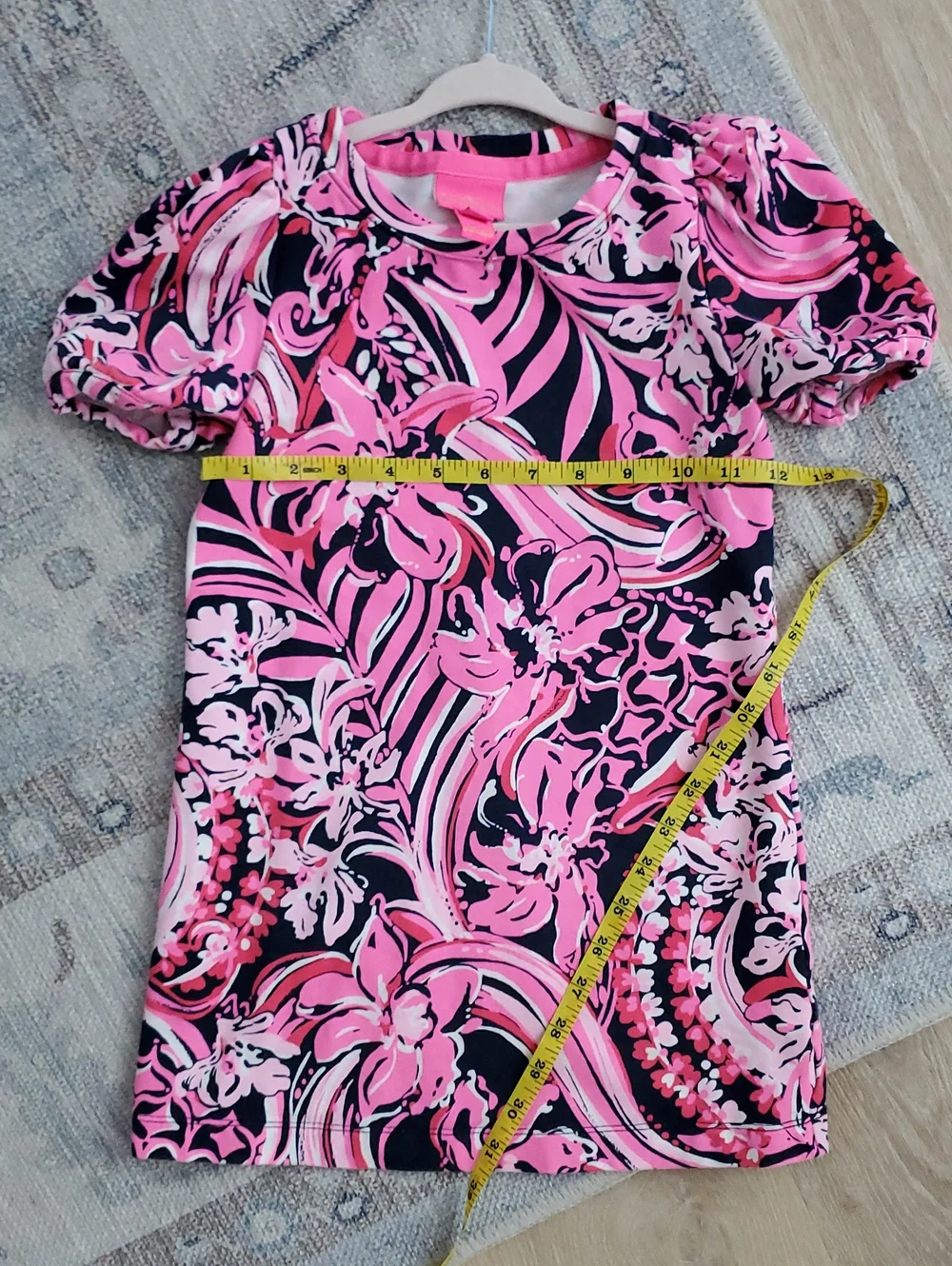 Lilly Pulitzer Girls Shift Dress Pink Floral SzS (4-5)